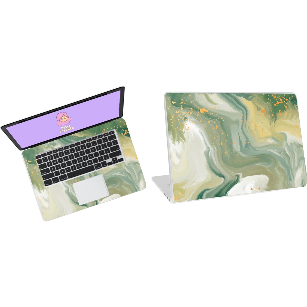Belle Sticker Garskin Laptop Sticker Marmer Cover Protector Notebook Skin
