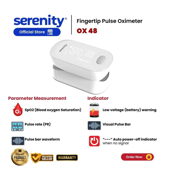 Serenity® Fingertip Pulse Oximeter  2