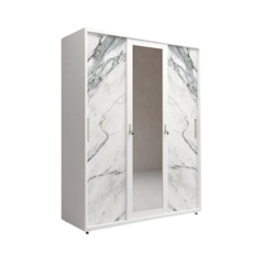 ZENOVA Lemari Pakaian Besi 3 Pintu