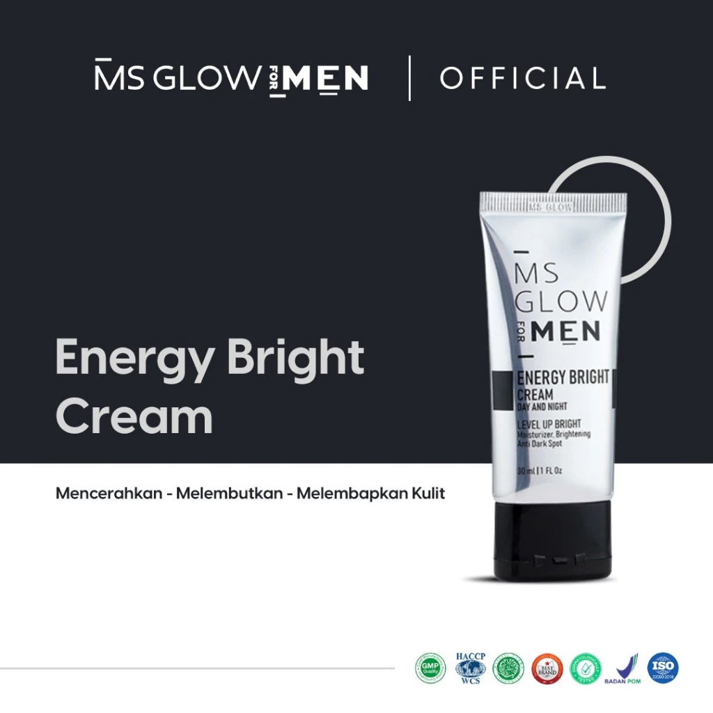 Kosmetika Cantik Indonesia MS Glow For Men Energy Bright Cream