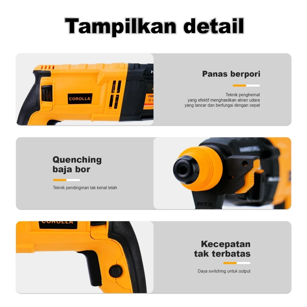 Corolla Tools Indonesia Corolla Rotary Hammer CH040713