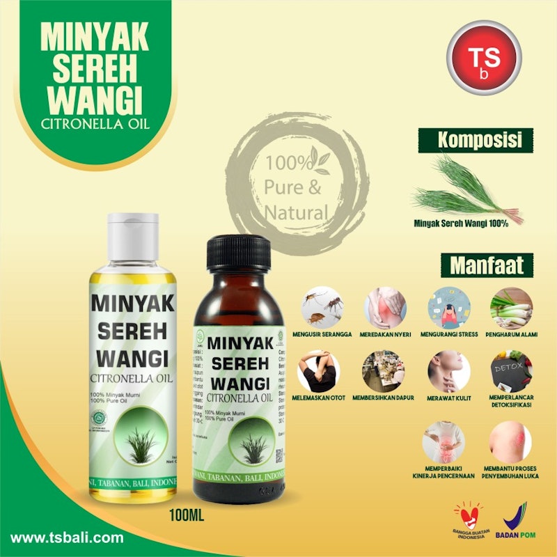 TS Bali Citronella Essential Oil / Minyak Sereh Wangi 3