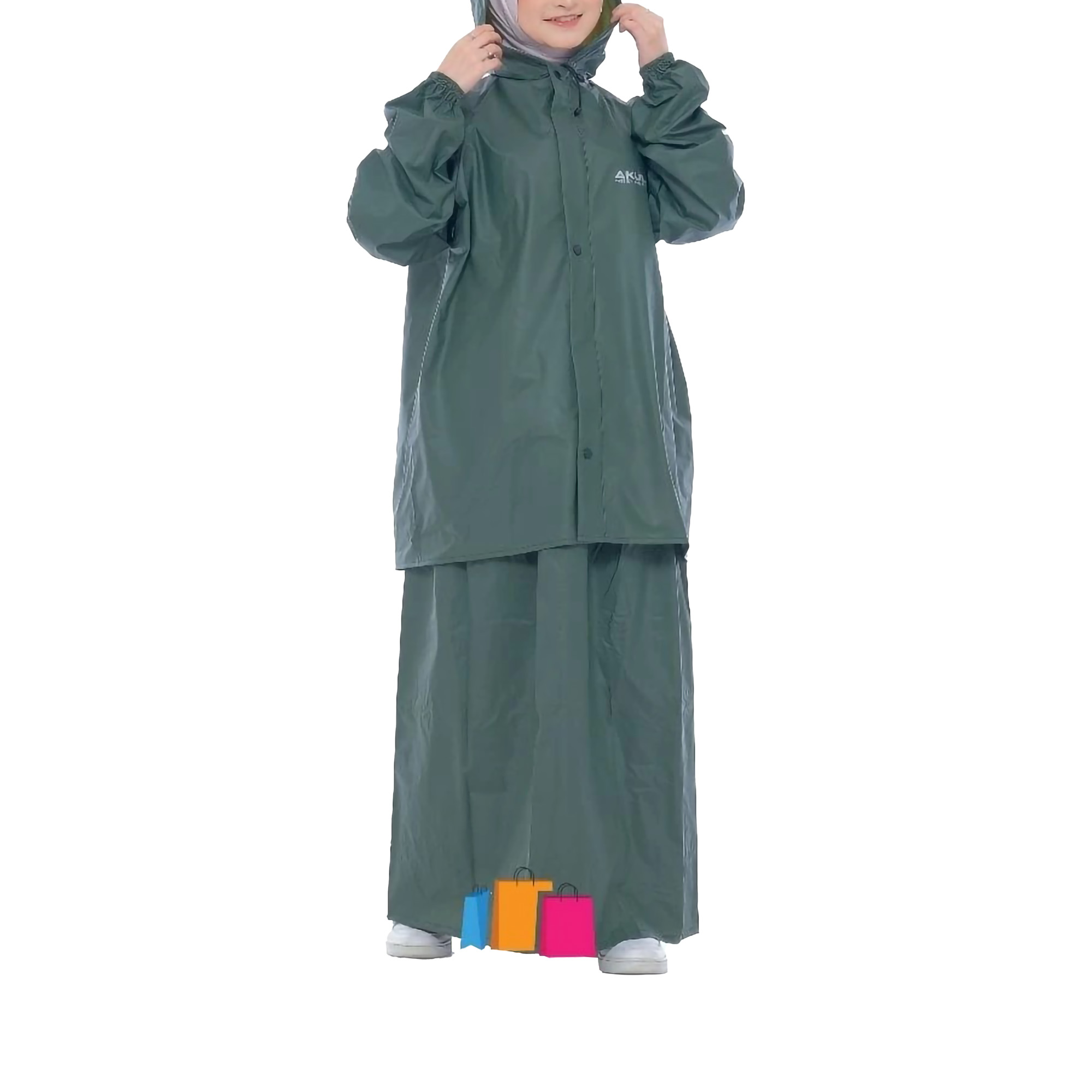  Akula Jas Hujan Rok Wanita Dewasa