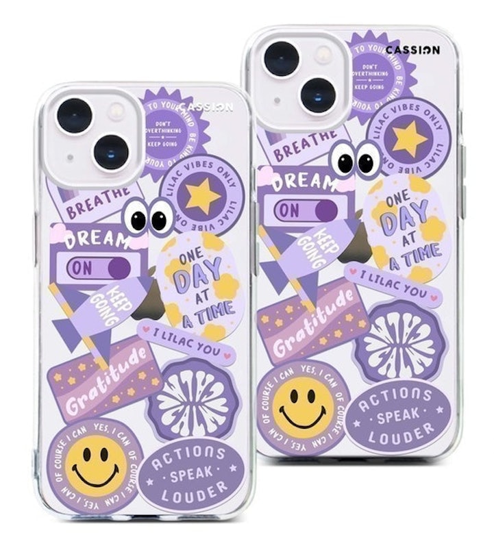 Lilac Affirmations Soft Crystal Case Vivo V21 V20 V19 Y51 Y53 1