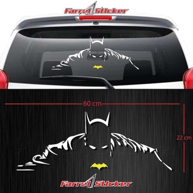 Stiker Mobil Siluet Batman 3