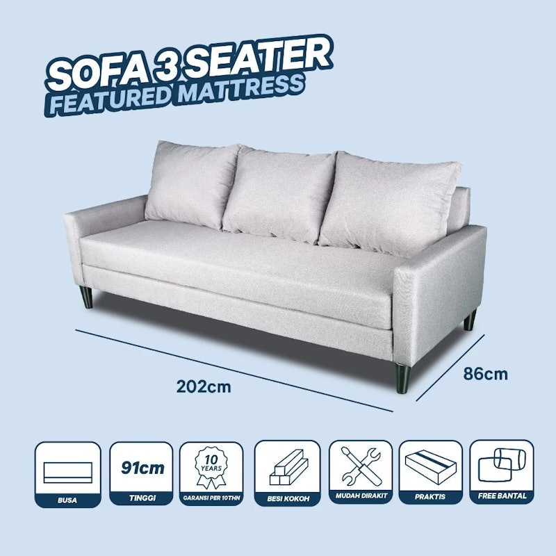 in.the.box Sofa 3 Seater Minimalis 2