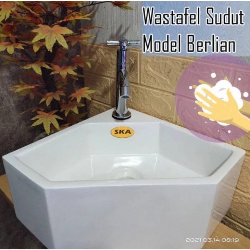 SKA Wastafel Mini Sudut Minimalis 2
