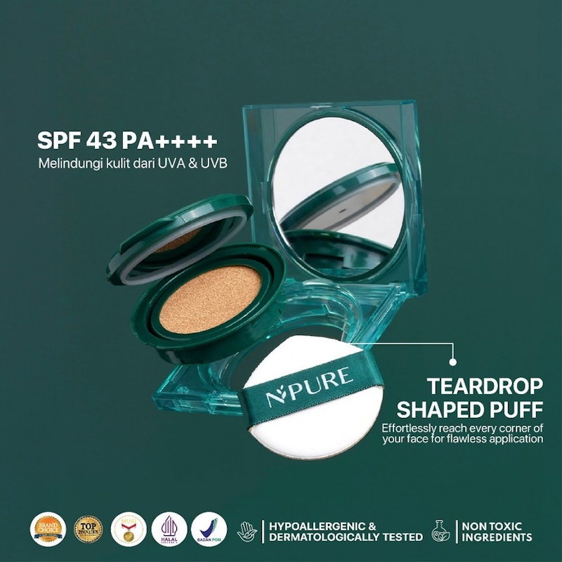 Centella Asiatica Flawless Matte Power Cushion (Apricot) 3