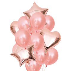Balon Latex Rosegold Foil Set