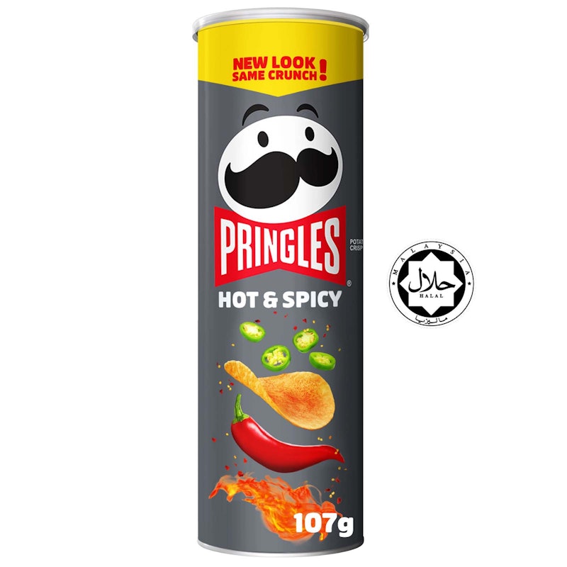 Pringles Potato Crisps Hot & Spicy 2