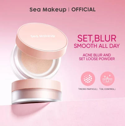 Sea Beauty Indonesia Sea Makeup Acne Blur and Set Loose Powder Whoopie Pie