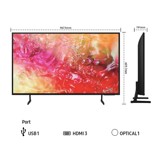 Samsung Electronics Samsung 43" Crystal UHD 4K Smart TV DU7000