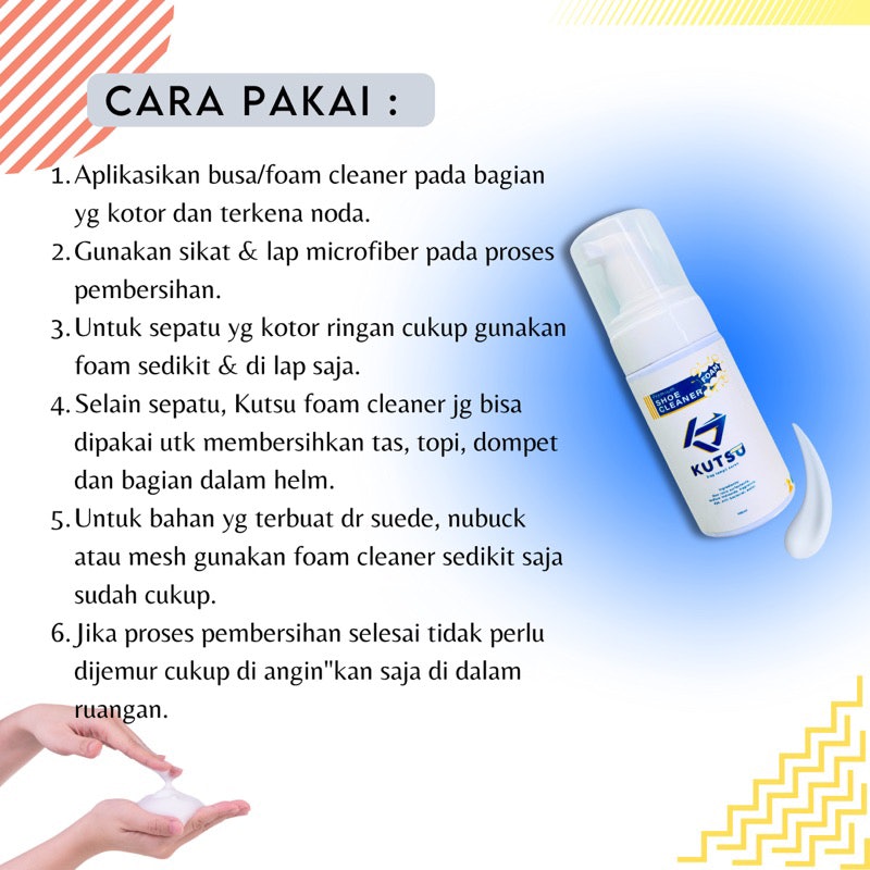 Kutsucare Shoe Cleaner Foam 5