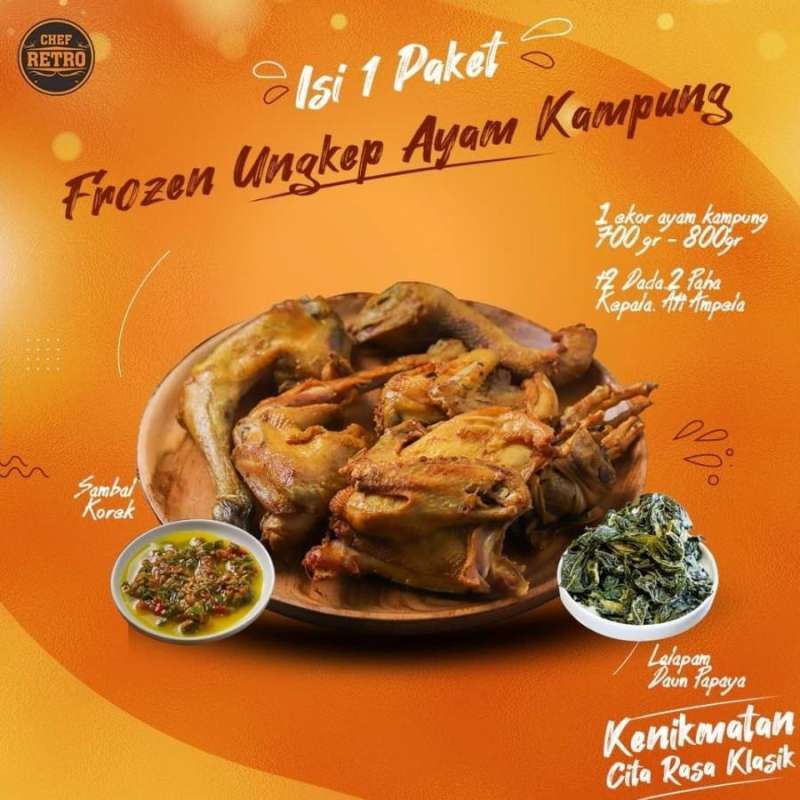 Chef Retro Ayam Kampung Ungkep