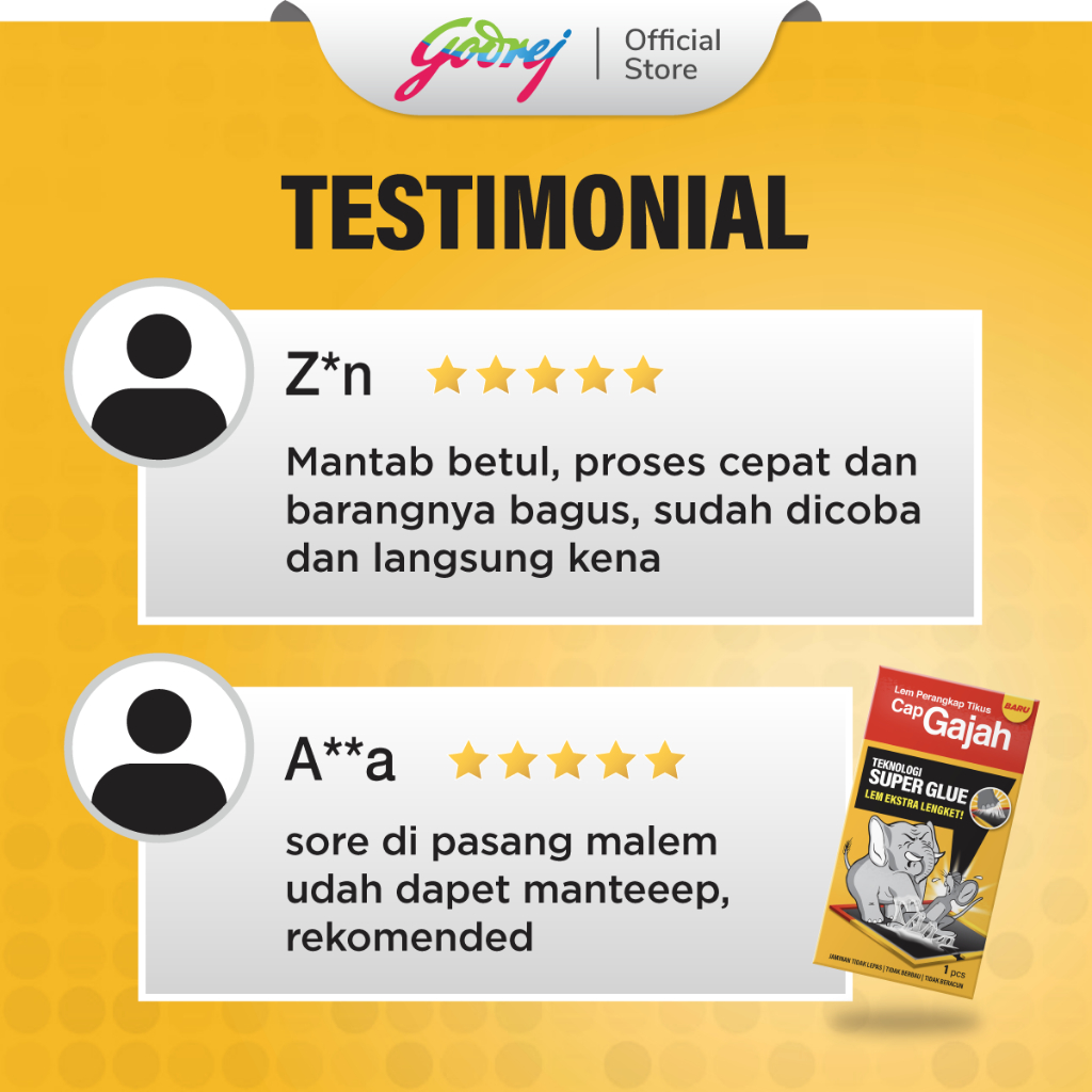 Godrej Cap Gajah Lem Perangkap Tikus 