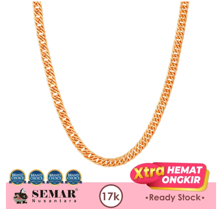 Semar Nusantara Kalung Emas Hollow Classic Chain Gold 17K
