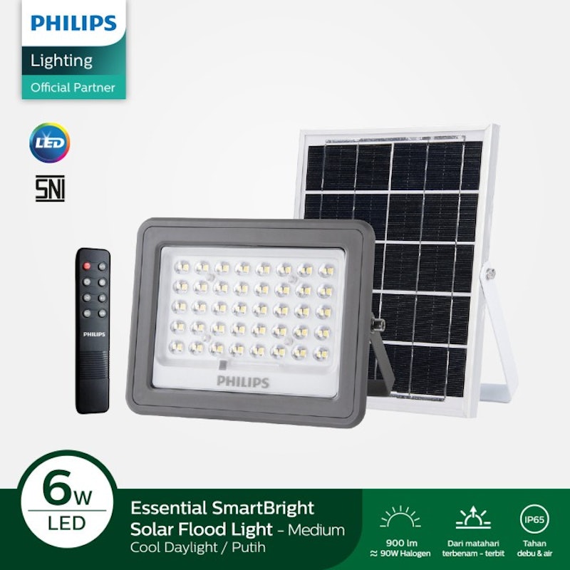 Philips Essential SmartBright Solar Flood Light Medium BVC080 LED9/765