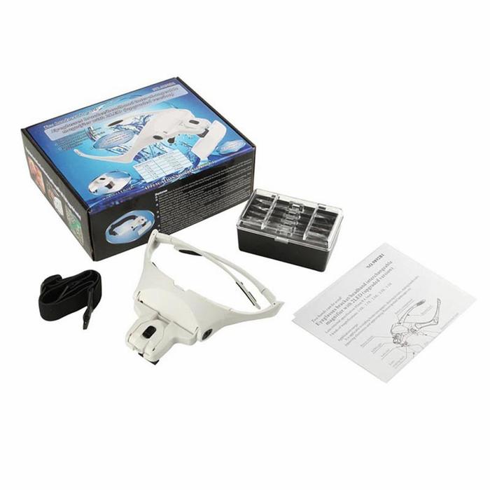 Kacamata Pembesar 5 Lensa Magnifier dengan 2 LED