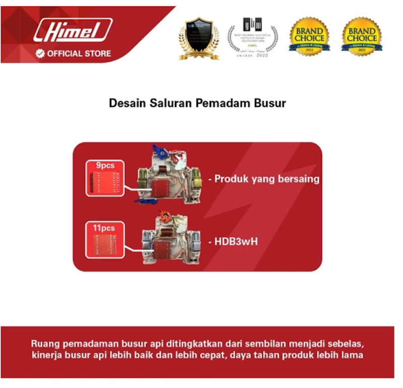 Himel MCB 1 Pole C 4.5kA 16 A 4