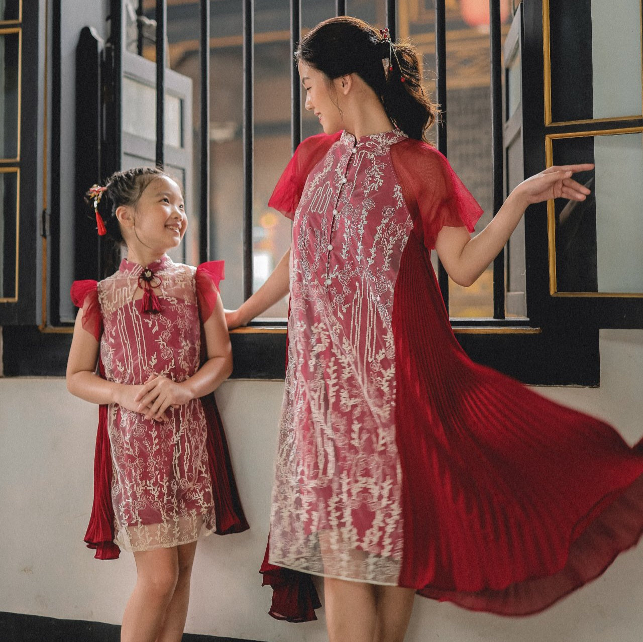 ZIEL KIDS Shua Dress Mom & Girls