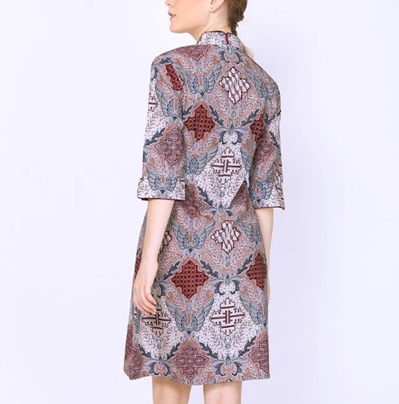 My Aksa Claressa Mahatma Batik Dress 3