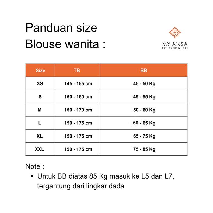 My Aksa  My Aksa Blouse Batik Wanita Molly Marino Madeline