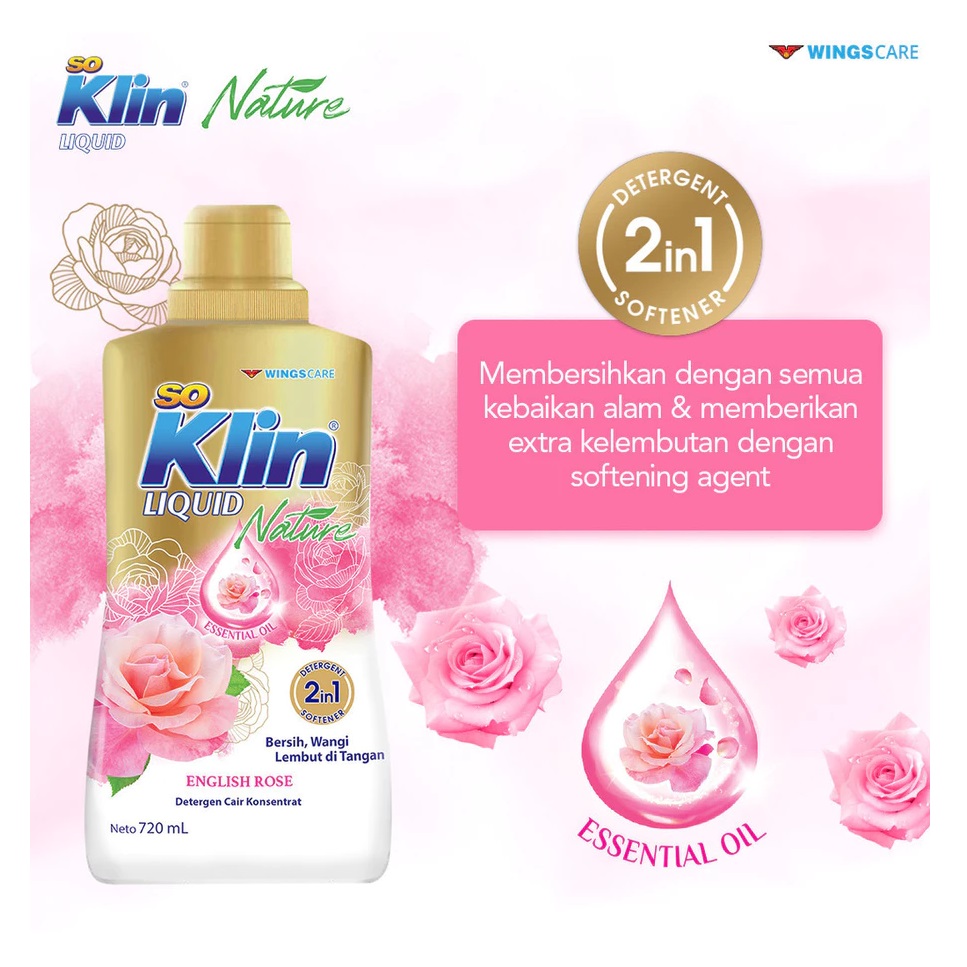 Wings SoKlin Liquid Nature English Rose 