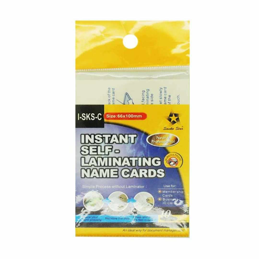 Instant Self-Laminating Name Cards