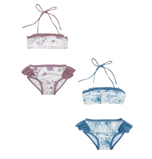 Summertide X Kerokoo Mila Top & Waist Ruffle Bikini