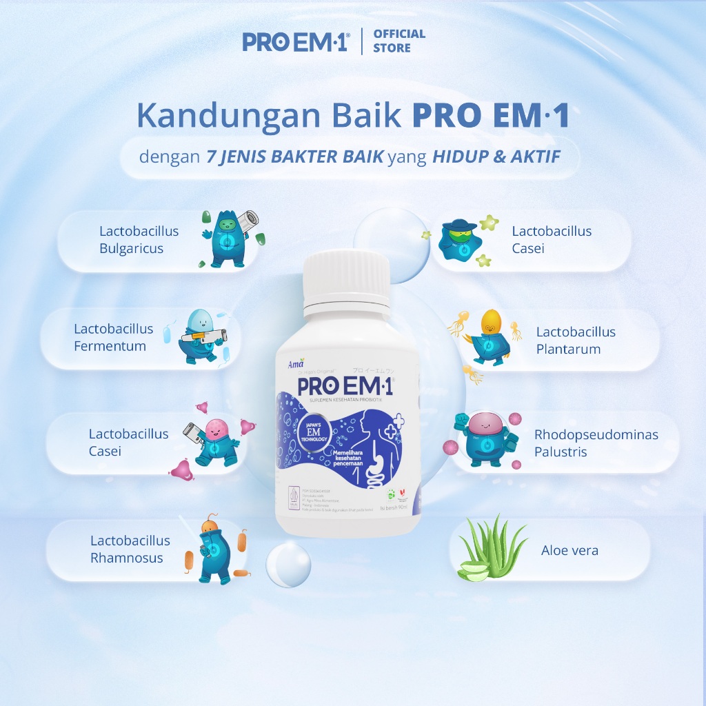 Agro Mitra Alimentare PROEM1 Suplemen Kesehatan Probiotik
