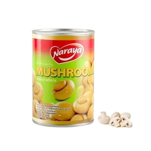 Interfood Sukses Jasindo Naraya Canned Mokou / Whole Mushroom