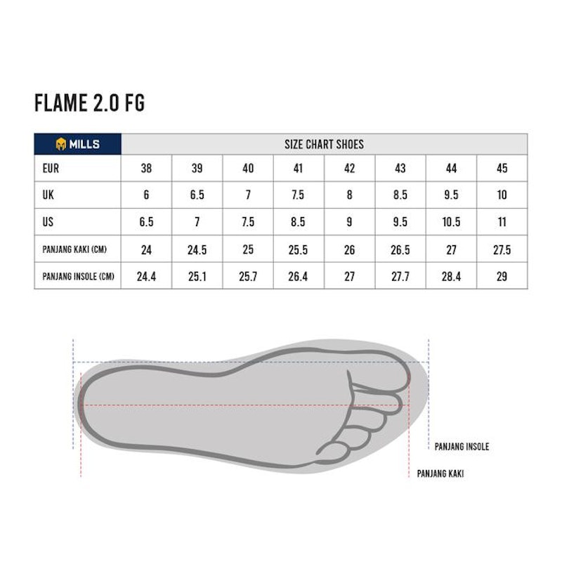 MILLS Sepatu Sepakbola Flame 2.0 5