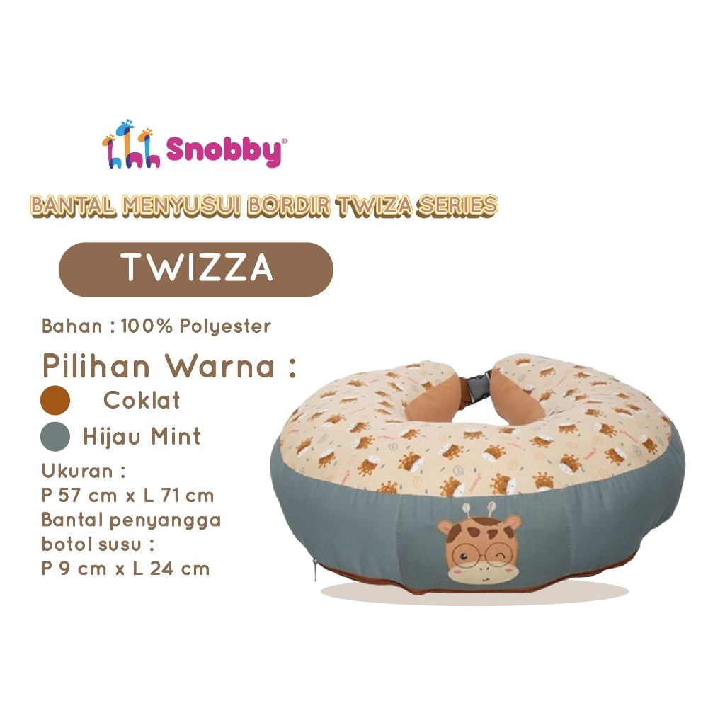 Tegar Primanusantara Snobby Bantal Menyusui Bordir Twiza Series  TPB6921
