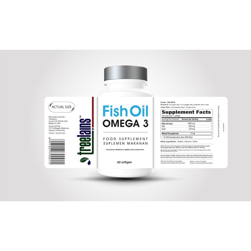 Treelains Fish Oil Omega 3 4