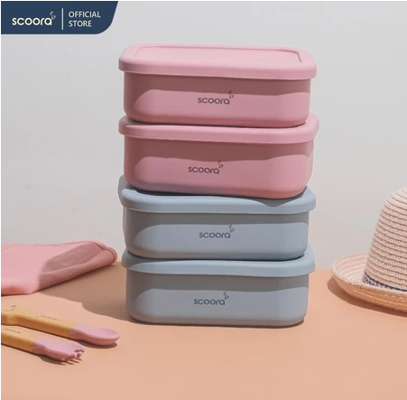 Scoora Bento Silicone Premium Lunch Box