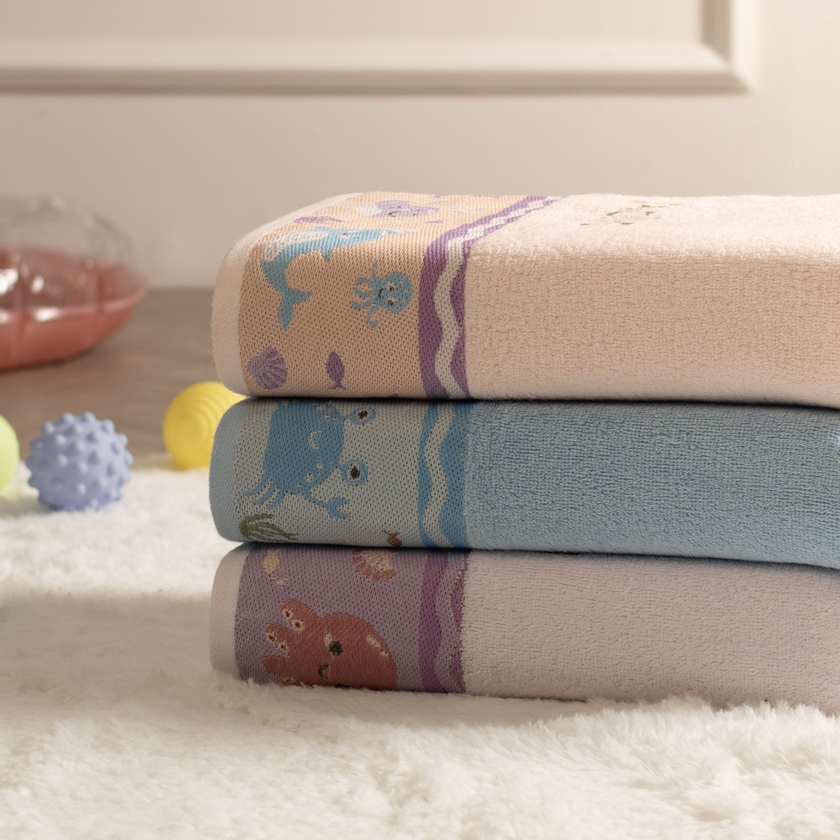 Howel and Co Kids Couple Towel - Sea Kids 3