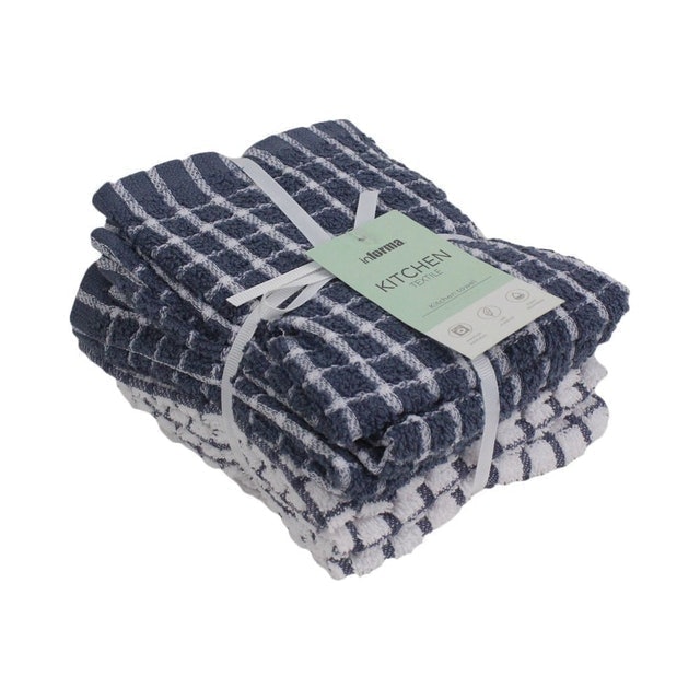 Informa Kain Lap Dapur Check Pattern Set 6 pcs