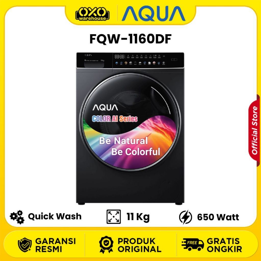 AQUA Japan AQUA Mesin Cuci Front Loading 11 kg FQW-1160DF