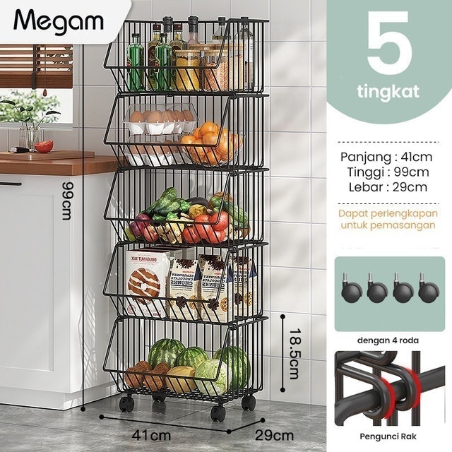 Megam Rak Lantai Beroda HRK504