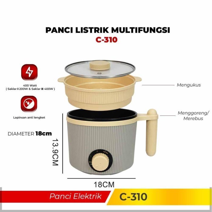 Advance Panci Listrik Elektrik Multifungsi  2