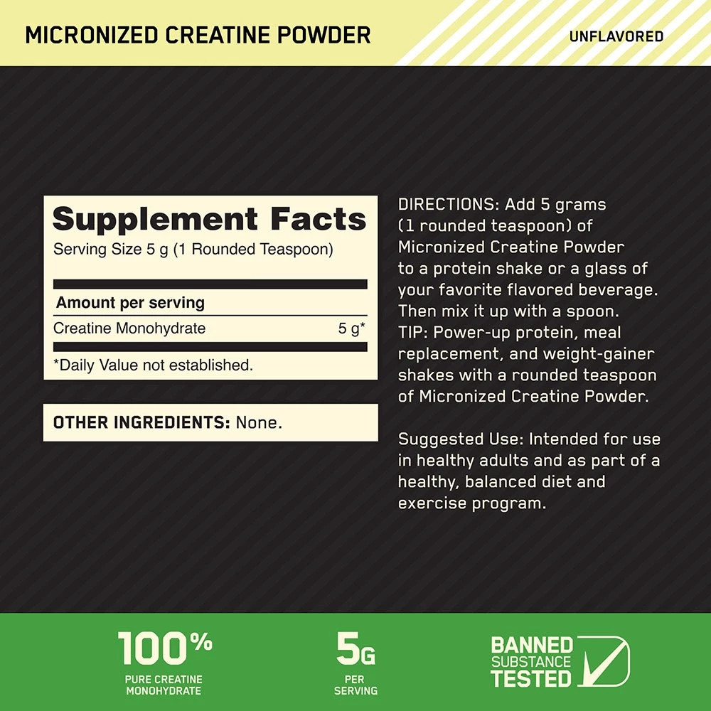 Optimum Nutrition Optimum Nutrition Creatine Powder Unflavoured