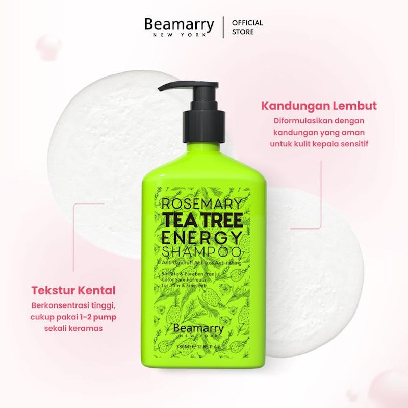 Beamarry Rosemary Tea Tree Energy Shampoo