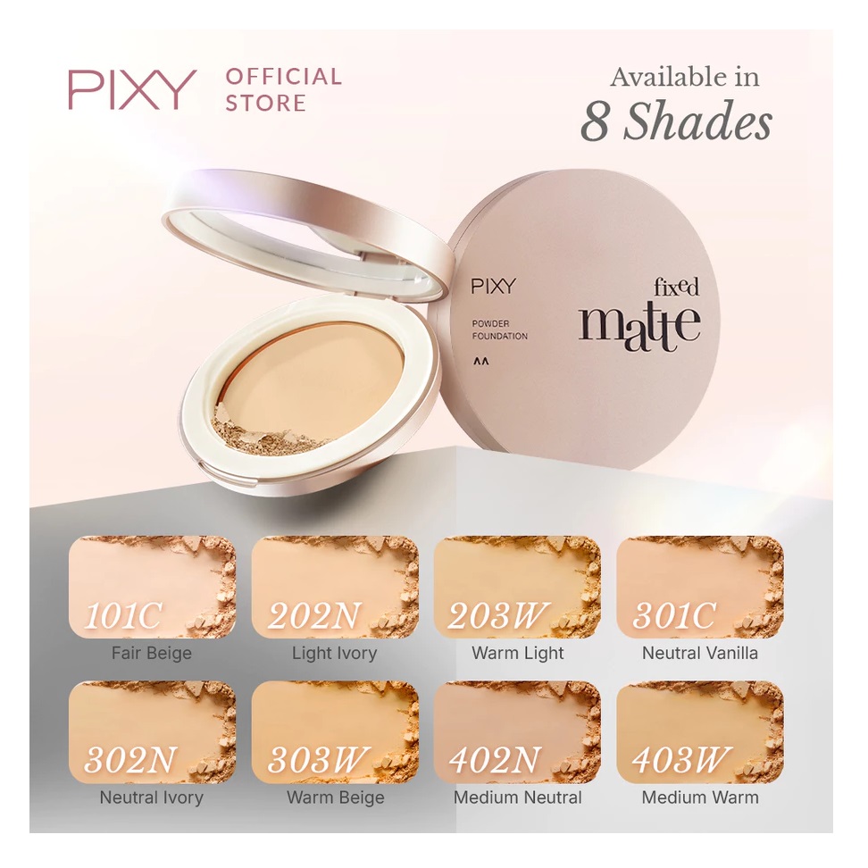 Fixed Matte Powder Foundation 403W Medium Warm 3