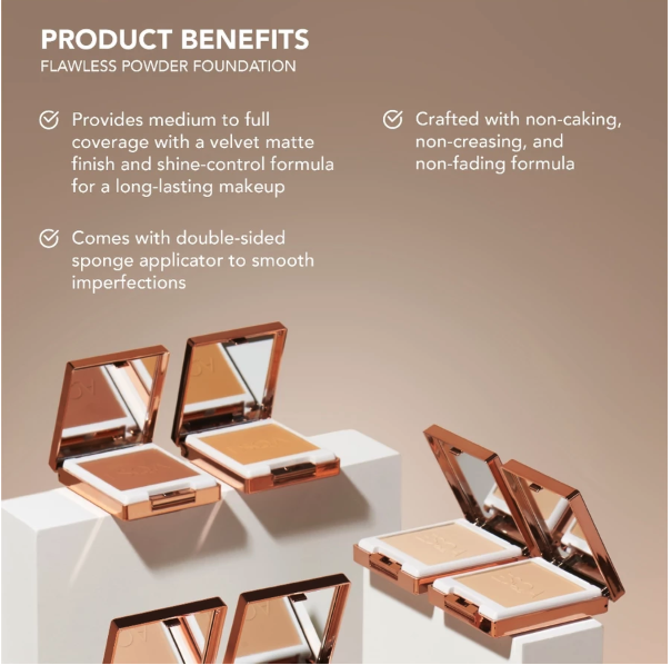 Keva Cosmetics International ESQA Flawless Powder Foundation Custard