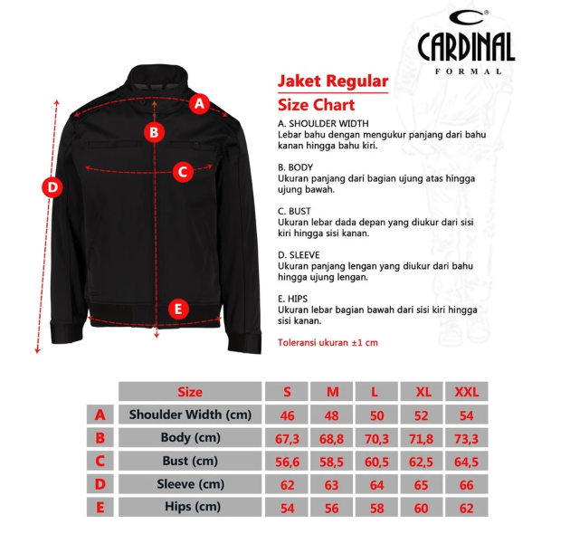 CARDINAL Jaket Kulit Formal 4 5