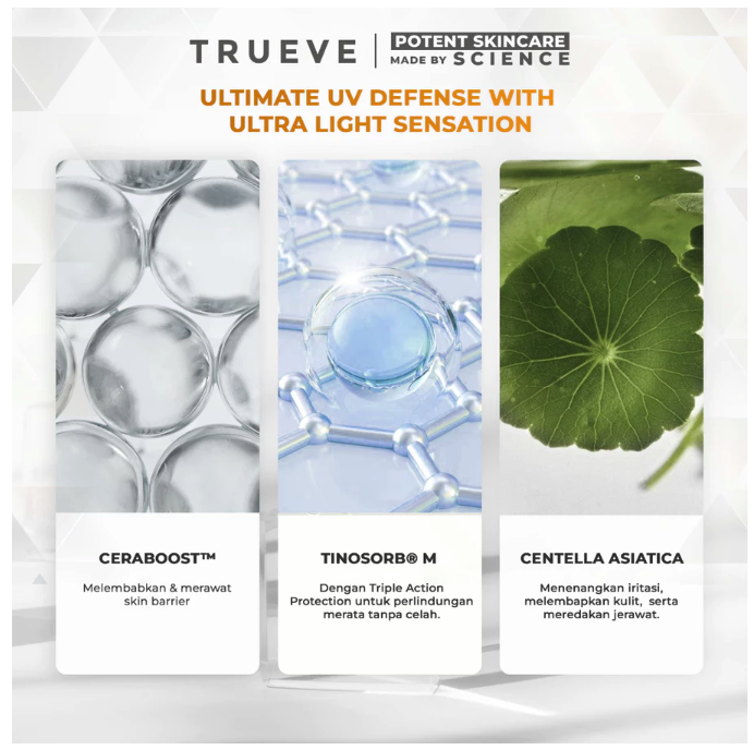 Natura Deca Kosmetika TRUEVE Cerashield Hybrid Sunscreen SPF50 PA++++