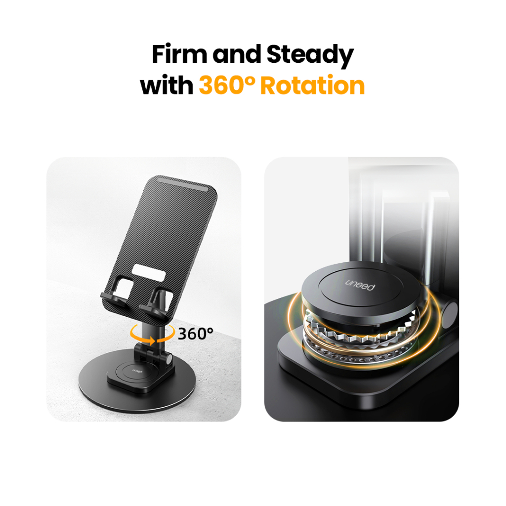 UNEED Desktop Stand Phone Holder 360 Rotation