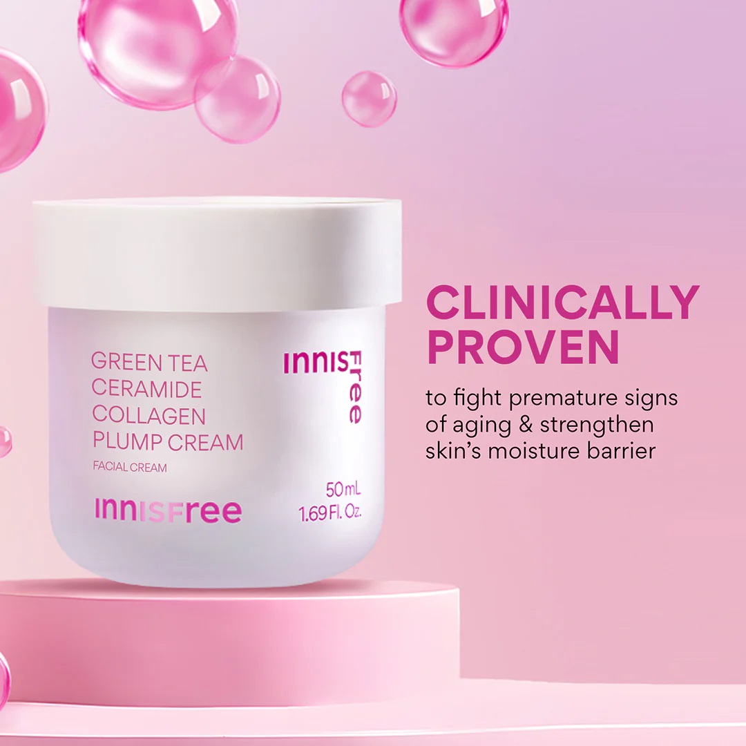 Amorepacific Corporation Innisfree Collagen Green Tea Ceramide Bounce Cream