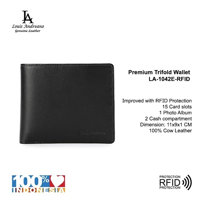 Louis Andreano Premium Trifold Wallet LA-1042E