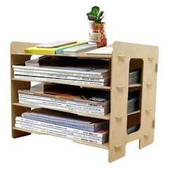 Box File MDF Rak Buku 3 Susun